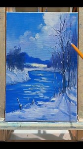 1.5K views · 144 reactions | Tutorial for painting a snow scene using oil paints. ️ | Jun Das | Facebook