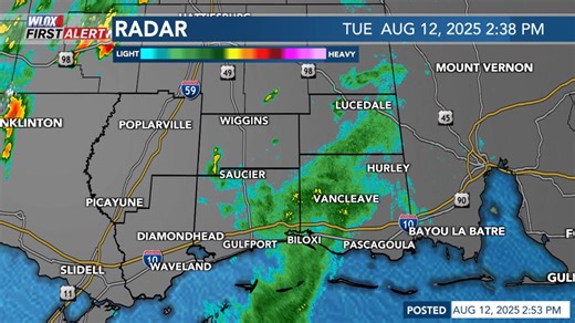 Hearing thunder? Lightning has been detected in South Mississippi. Here's a quick glance at the radar. For a more detailed look, check out our interactive radar at wlox.com/weather/radar | WLOX First Alert Weather