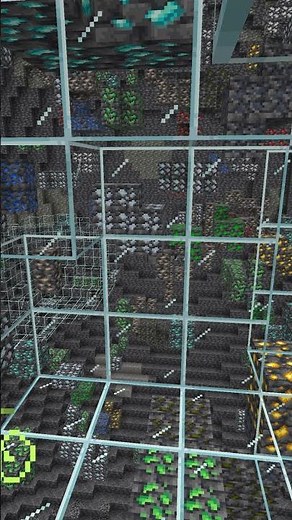 Stone to Glass Explosion Magic 💥🪞 | Easy Ore Discovery in Minecraft #minecraft #shorts