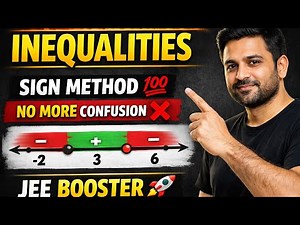 Master Algebraic Inequalities in One Shot 🔥 | JEE Inequalities Made Easy 😍 | Sign Method + Tricks |
