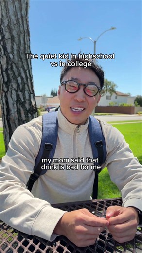 The quiet kid in highschool vs in college: #shorts