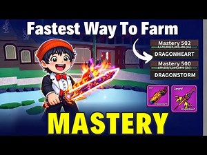 FASTEST Way to 500 Mastery on DRAGON HEART & DRAGONSTORM 😱⚔️ | Blox Fruits Roblox