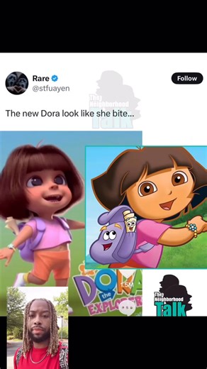 If it ain’t broke don’t fix it—Unless it’s this new version of #DoraTheExplorer! 🤮 ——Follow me on #TikTok @michaeljonvier2; #Instagram, #SnapChat, #YouTube, #Twitter @michaeljonvier—-#MichaelJonvier #heymikeyatl #fyp #foryourpage #explore #explorepage #reaction #reactionvideo #mediapersonality #TikToker #YouTuber #journalist #duet #reelsinstagram #facebookreels #backpack #swiper #swipernoswiping #funny #funnyvideos #funnyreels #sonicthehedgehog #generationz | Michael Jonvier