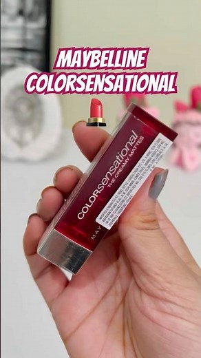Maybelline Color sensational Creamy matte lipstick swatch #lipstick #review #lipstickswatch #shorts