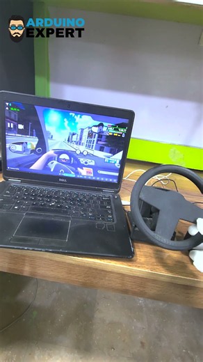 DIY Gaming Steering Wheel with Arduino Leonardo 🎮🚗