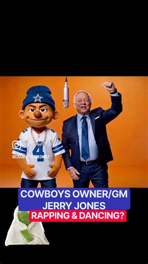 JERRY JONES ✭ #COWBOYS OWNER & GM RAPPING & DANCING? 🤣 Having #Fun With A Muppet After Win! 👀 #NFL