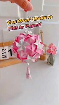 How to Make a Kusudama Flower Ball with Old Paper | Vintage Paper Flower Tutorial | Quickami