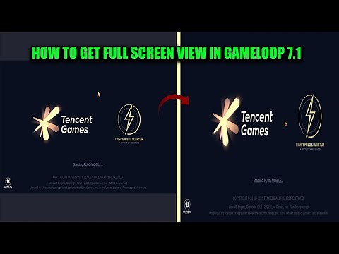 How to make full screen in Gameloop 7.1 😊 | Gameloop | Full Screen | 7.1 | Tanzeel Gaming