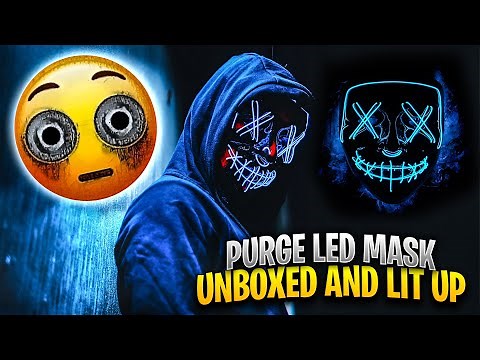 Purge LED Mask Unboxed Lit Up & Tested By MrAlanC