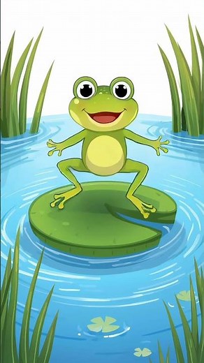 Frog Song for Toddlers 🐸 | Animal Sounds Cartoon | TinyJoy Time #kidslearning #toddlersongs