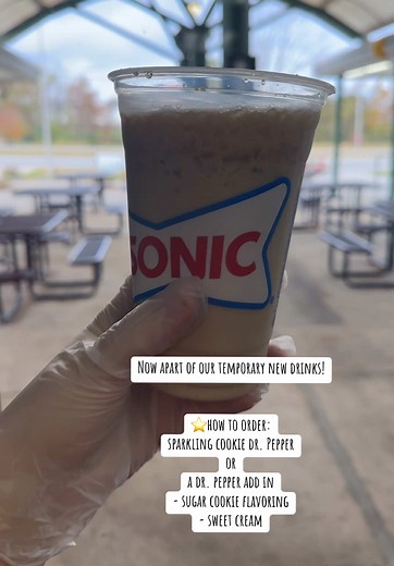 Delicious Sonic Sparkling Sugar Cookie Dr. Pepper Drink