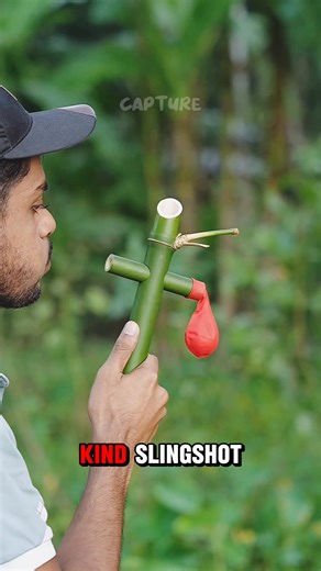 12K views · 73 reactions | #BambooArt #SlingshotDIY #HandmadeToys #OneTubeChallenge #CraftingFun #SimpleProjects #ViralReels #OddlySatisfying | Cap Ture | Facebook