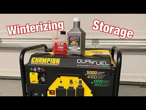Champion 4000W Dual Fuel Generator | Storage & Winterization