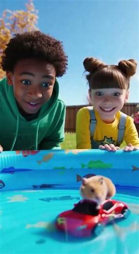 Kids Shocked By Hamster's Epic Car Stunts! 🐹🚗 #Viral #Funny