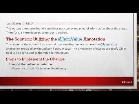 Resolving Enum Serialization Issues in Java with @ JsonValue Annotation
