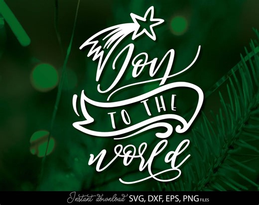 Joyful Christmas Shooting Star Ribbon Festive Decorative Sublimation Printable SVG PNG DXF - Etsy