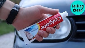 Cleaning Car Headlights with Toothpaste 🚗🧽 | Selfing Clean