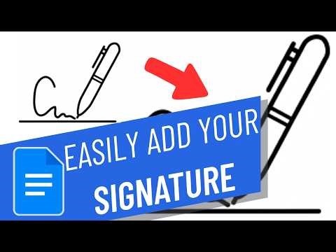 Easy Way to Add your Signature in Google Docs