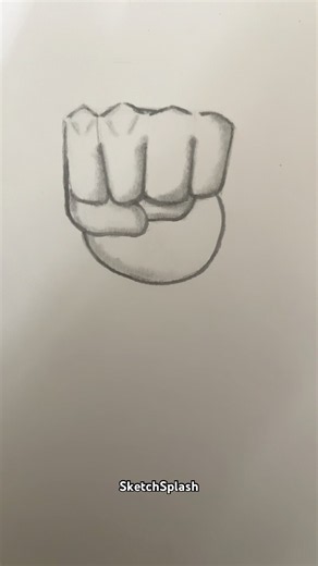 How to draw a fist✨ #art #drawing #tutorial #sketch #shorts