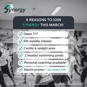38 reactions |  All the reasons to join Synergy are here … but here’s the biggest one: No entry fees in March!  Join now and kickstart your fitness journey! | Synergy Sport and Wellness Institute | Facebook