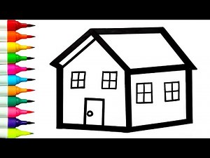 Simple 3D HOUSE & MORDEN HOUSE Drawing | How To Draw A 3D House Easy | Draw Beautiful 3d House 🏠