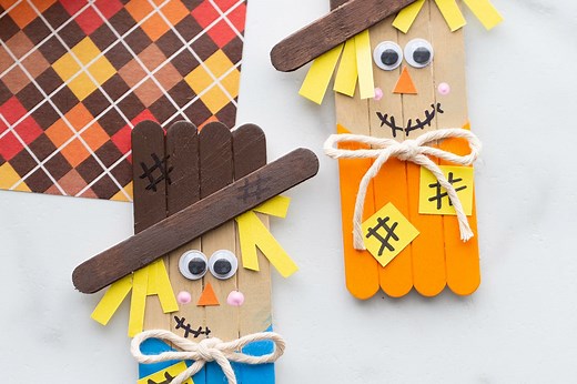 Popsicle Stick Scarecrow