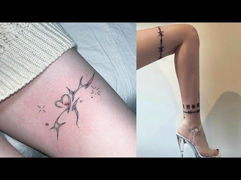 HERMOSOS TATUAJES EN LA PIERNA PARA MUJER 💁‍♀️✒