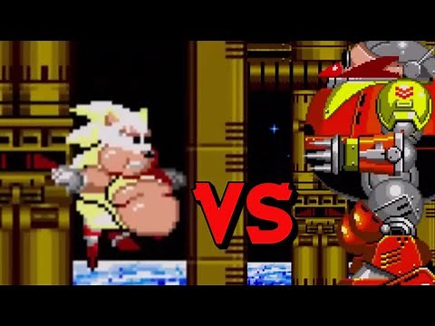 Sonic 2 XL Fat Super Sonic VS All Bosses (No Damage)