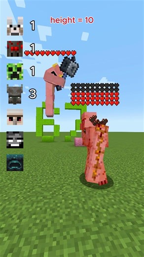 mace vs MINECRAFT mobs #minecraft #memes