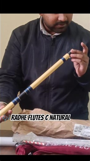Radhe Flutes C Natural Bansuri Unboxing 🎶✨ |Dark Blue Bansuri Unboxing 🎶 #shorts #unboxing #flute