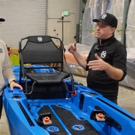 11 feet long 35.5 inches wide 400 lb usable payload 12V to 60V battery input, including Group 31 This clip comes from the full video by @aaanglers where we walk through specs and run it on the water. Full video is live. | FluxJet Kayaks