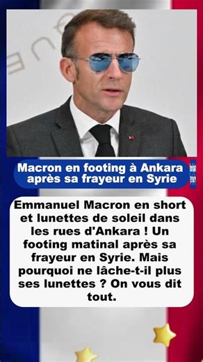 Macron en footing à Ankara après sa frayeur en Syrie | #EmmanuelMacron #Turquie #Ankara #OTAN