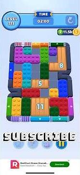 Color Block Jam : Level 311 Solution | Step-by-Step Guide| #games #gaming #funny #gameplay #puzzle