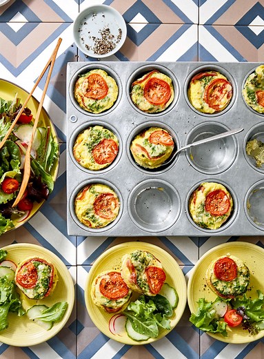 Mini Bacon-and-Egg Bakes