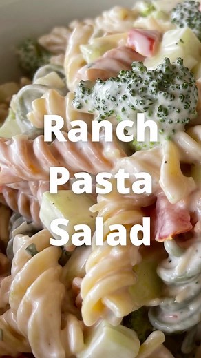 Easy Ranch Pasta Salad Recipe