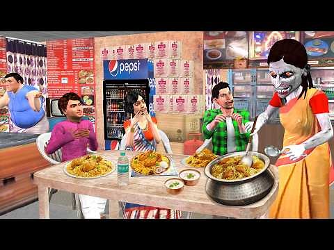 चुड़ैल भूतनी Makeup Food Service Hotel Comedy Hindi Kahaniya