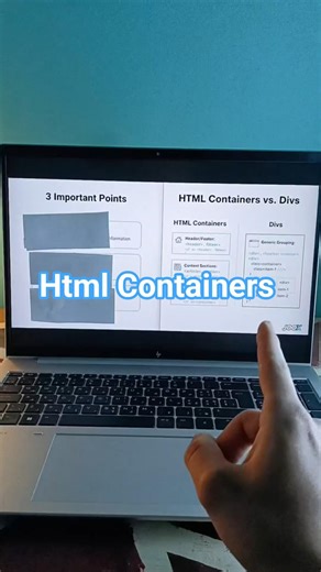 HTML Containers #youssef_joox #joox #برمجة_مواقع #frontend #برمجة