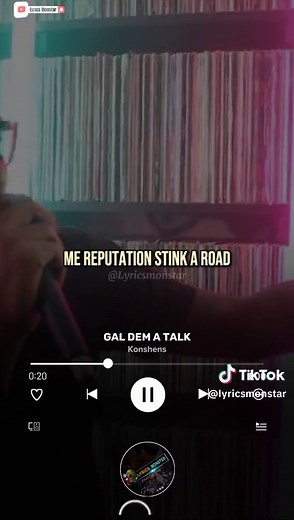Gal dem a talk - Konshens (Lyrics Video)