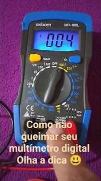 How to avoid burning out your digital multimeter - check out this tip! #ciadaeletronica