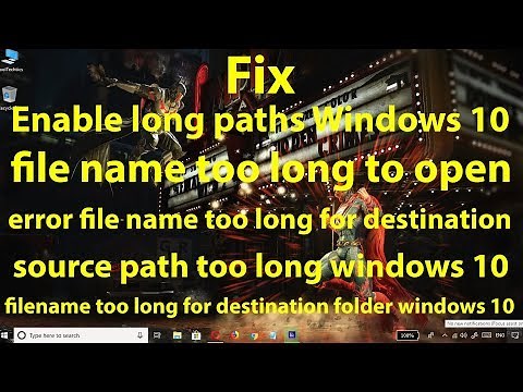 Fix maximum file path length restrictions in Windows 10 || Enable Paths Longer Than 260 Characters