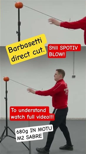 Barbasetti Direct Sabre Cut (sportiv and relaxed) #saber #martialarts #fencing #historicalfencing