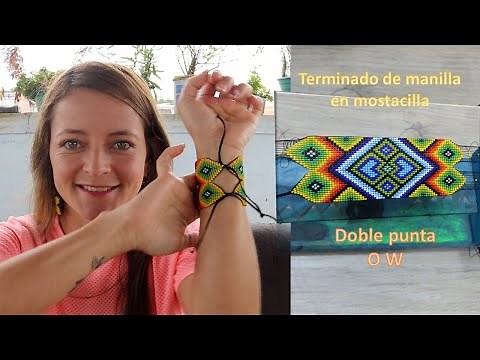 Cierre de manilla en W o doble punta (mostacilla / chaquiera checa) Paso a Paso Aniara Sanarte