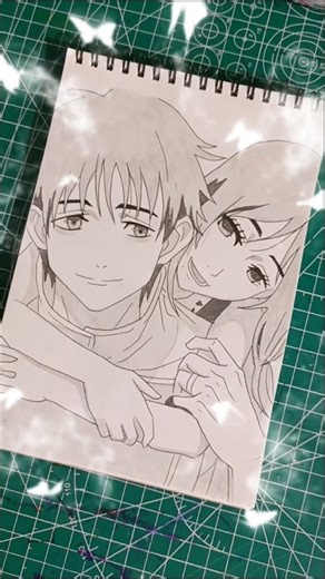 Draw Yuta and riku 💞 😄#animeeart #sketch #jujutsukaisen