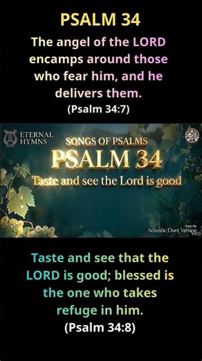 PSALM 34 - TASTE AND SEE #EternalHymns #ScriptureSongs #AcousticWorship #BibleMeditation