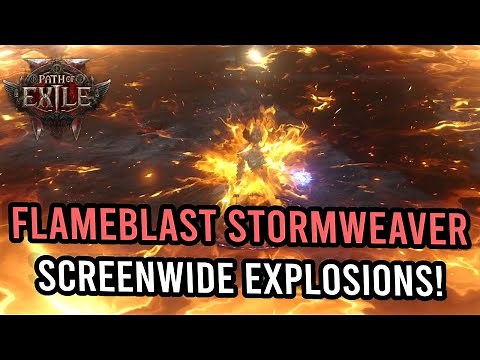 Flameblast Stormweaver | Screen Wide Explosions - Mapping Build | KallTorak Path of Exile 2