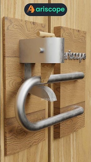 Smart Sliding Wooden Latch with Automatic Locking #ariscope