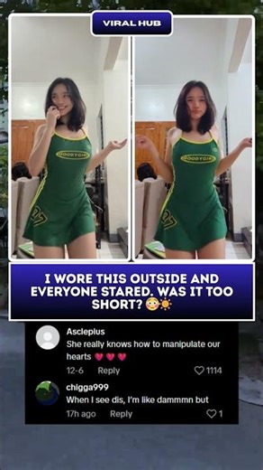 Too short? 🤯 My new outfit turned heads! 👀👗 #Viral #Shorts #DressingStyle