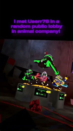I met userr78 in a random public lobby in animal company! #animalcompany #viral #funny #vr #fypシ