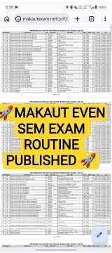 🚀Finally MAKAUT Even Sem Routine Published 🔥 | MAKAUT Even Sem Exam Date 2026 #makaut #makaut_exam