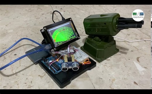 【熟肉】Arduino导弹防御雷达系统Mk.I实战中